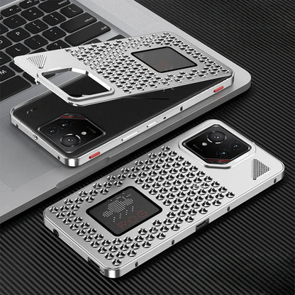 Case For ASUS ROG Phone 9 8 Pro Cover Aluminum Metal Copper Buckle Heat Dissipation Cases For Rog Phone9 Rog9 Rog8 Bumper Funda