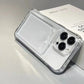 Shockproof Clear Phone Case for iPhone 15 14 13 12 11 Pro Protection Back Card Pocket Cover - Caseverse
