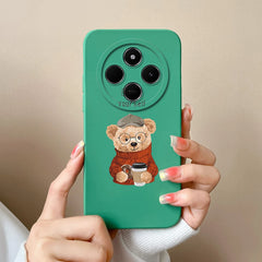 For Redmi 14C Phone Case Cartoon Astronaut Full Coverage Anti Drop Funda For Xiaomi Redmi 14 C Soft Liquid Silicone Bumper Capa