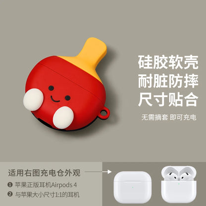Cute Lying Panda Headphone Case For AirPods 4 (2024) Airpod Pro 1 2 3 Bluetooth Earbuds Charging Box Protective Earphone Cover