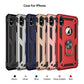 Armor Shockproof Kickstand Phone Case For iPhone 16 15 Pro Max 16 15 Plus Military Grade Anti-drop Protection Finger Ring Cover - Caseverse