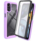 Moto E32 Shockproof Clear Case Built in Screen Protector Full Body Rugged Defender Cover for Motorola G22 Case, E32S,G52 Cases - Caseverse