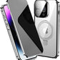 IPhone Anti-Peeping Privacy Screen Metal Bumper Magnetic Case