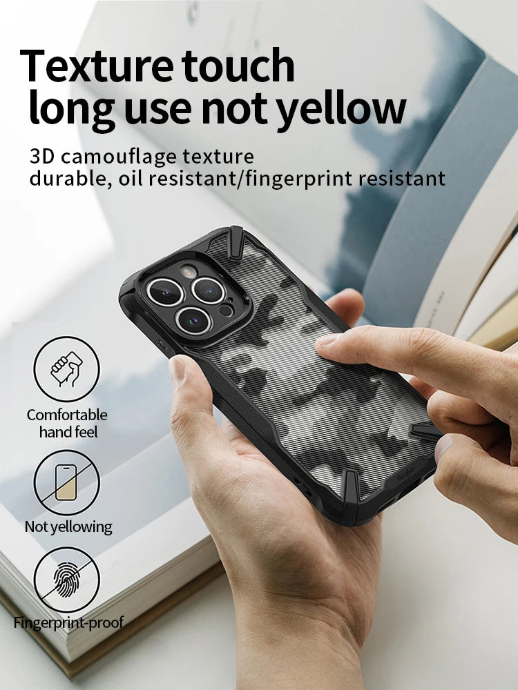 Ringke Case Compatible with iPhone 15 Pro 6.1-Inch, [Military-Grade Protection] Advanced Protection PC + TPU Bumper Phone - Caseverse