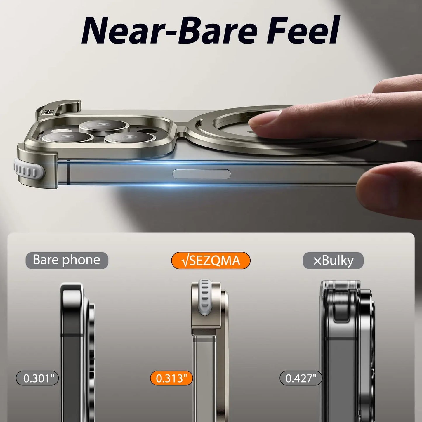 Luxury Magsafe Magnetic Metal Rimless Stand Phone Case For iPhone 16 15 14 13 Pro Max Plus Aluminum Alloy Shockproof Metal Cover