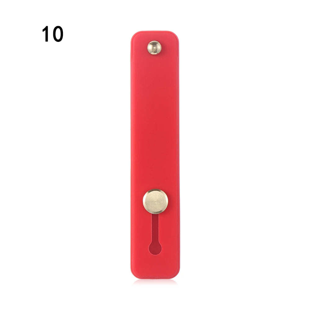 Push Pull Rainbow Phone Grip Silicone Phone Stand Finger Ring Holder Finger Strap Bracket Portable Telescopic Wrist Band - Caseverse