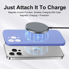 Original Magnetic Liquid Silicone Phone Cases For iPhone 16 15 14 13 12 11 Pro Max Magsafe Case Wireless Charge Shockproof Cover