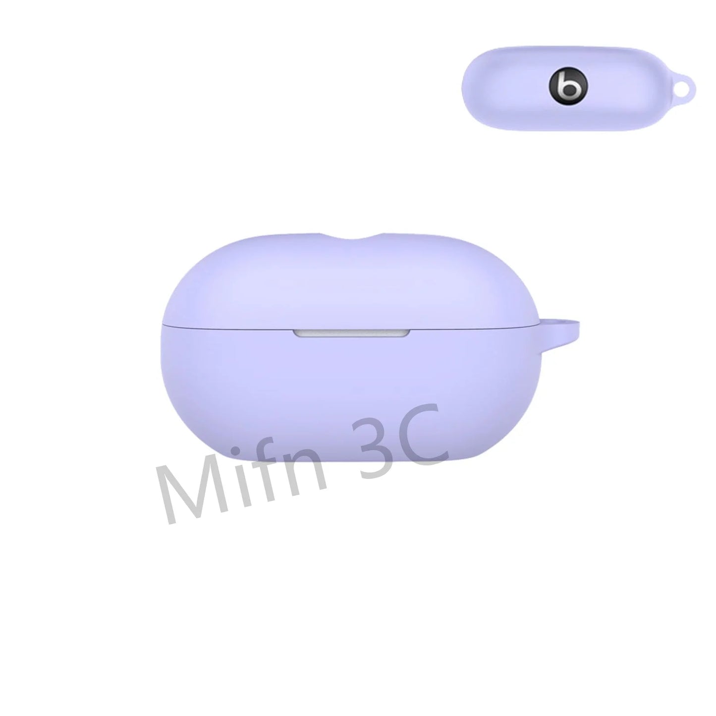 【Logo Visible 】Case for Beats Solo Buds with Keychain Soft Silicone Scratch Resistant Protective Case for Beats Solo Buds 2024