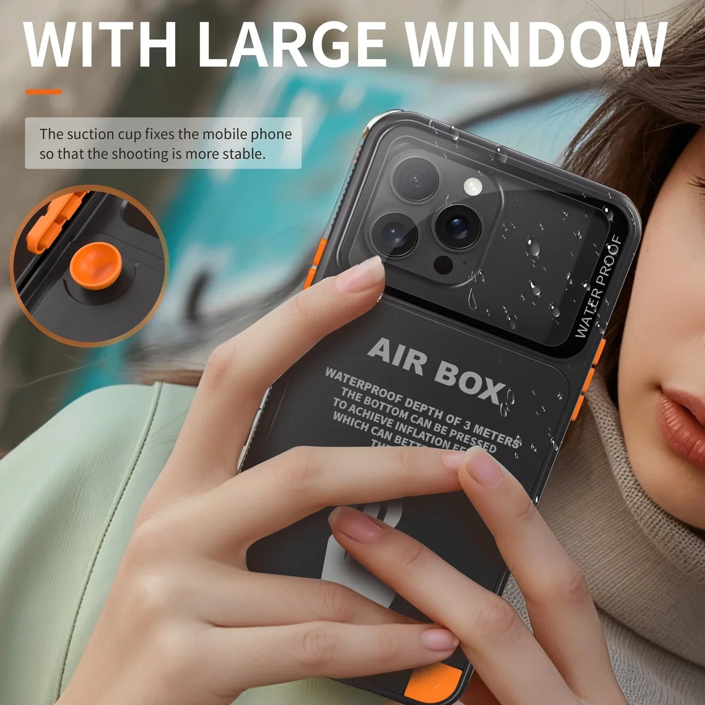IP68 Waterproof Phone Case For iPhone 16 15 14 13 12 Pro Max Plus Underwater Taking Shockproof Dustproof Swimming Diving Cover - Caseverse
