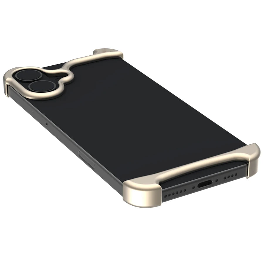 Luxury Aluminum Metal Bumper Arc Phone Case For IPhone13 14 15 16 Pro Max 16Pro Plus Urban Pulse Ultra Lightweight Phone Cover