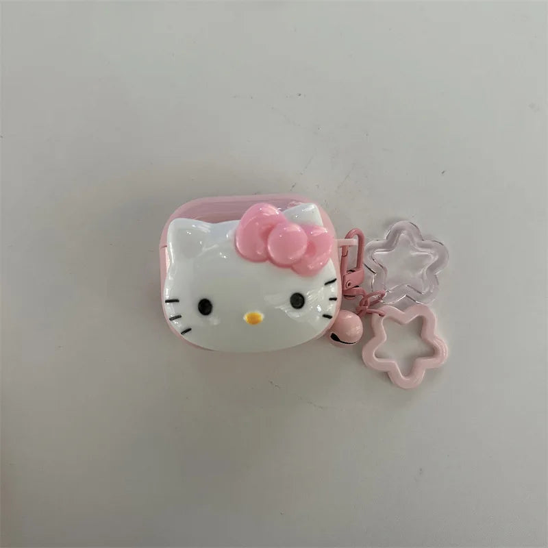 Hello Kitty For Airpods Case,Cute Candy Protective Earphone TPU Cover With Keychain For Airpods Pro 2 Case Girls Women Funda