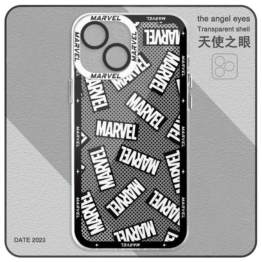 Marvel Logo Cover Phone Case for Motolora Moto G22 G32 G52 G71 G72 G73 Edge 40 Clear Soft TPU