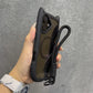 Cute Cat Ear Magsafe Case for iPhone 13 14 15 16 Pro Max 11 12 15 16 Plus Transparent PC TPU Armor Cover with Wrist Strap Chain - Caseverse