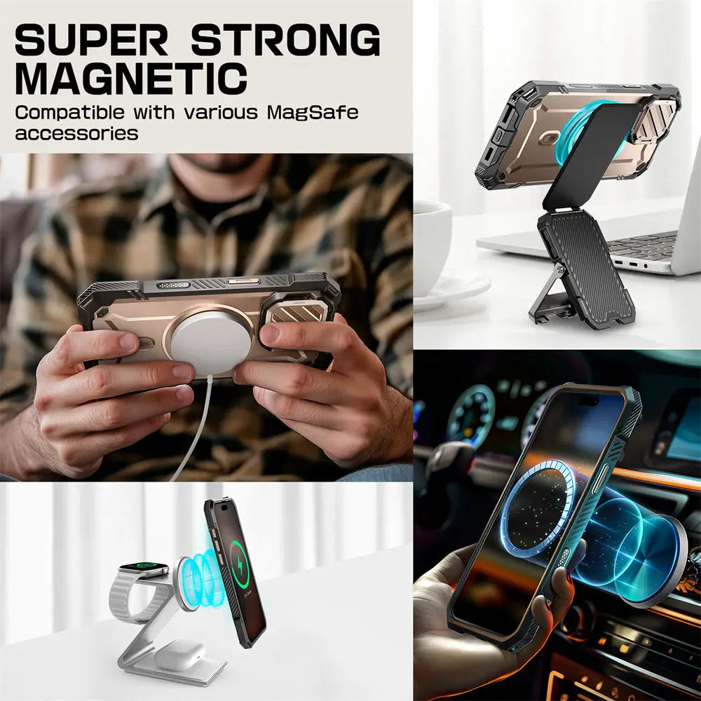 SUPCASE For iPhone 16 Pro Case 6.3" 2024 UB Mag XT Heavy Duty Rugged Strong Magnetic Phone Case with Camera Cover - Caseverse