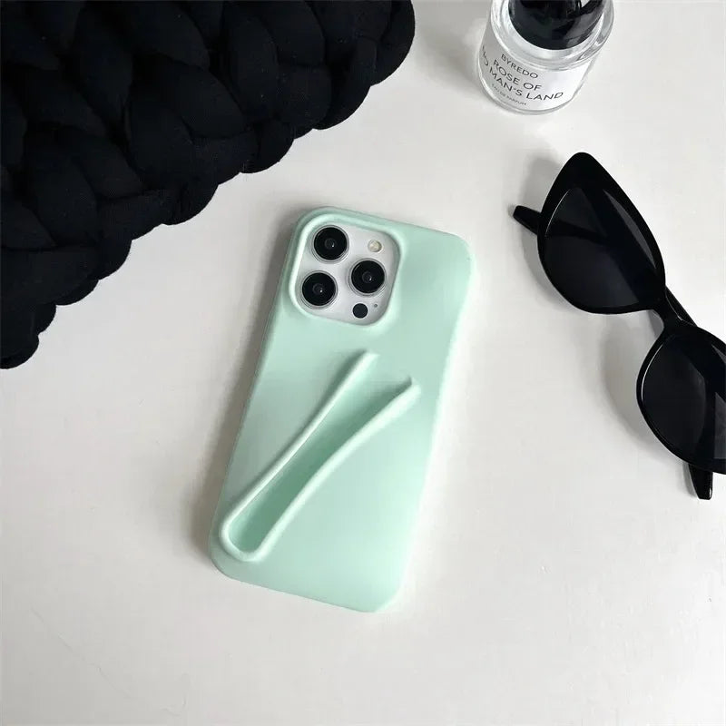 Lipstick Make-up Soft Silicone Phone Case for IPhone 16 14 15 Pro Max X Xs XR 11 13 12 Portable Lip Gloss Cover - Caseverse
