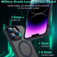 Magnetic Phone Case with Metal Stand for iPhone 16 15 14 13 12 Pro Max Plus Translucent Mobile Cases Military Grade Back Cover