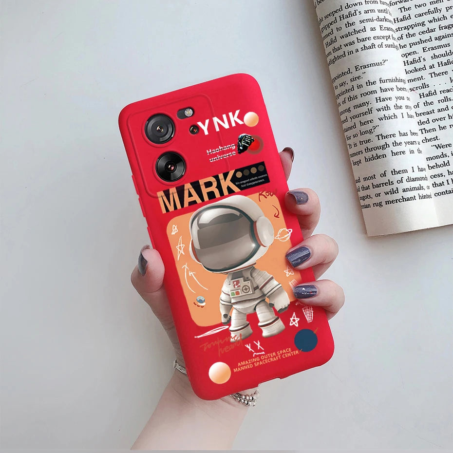 For Xiaomi 13T Pro Case Fashion Marble Astronaut Silicone Phone Cases For Xiaomi Mi 13T Mi13T 13 T Pro 5G Protection Back Cover - Caseverse