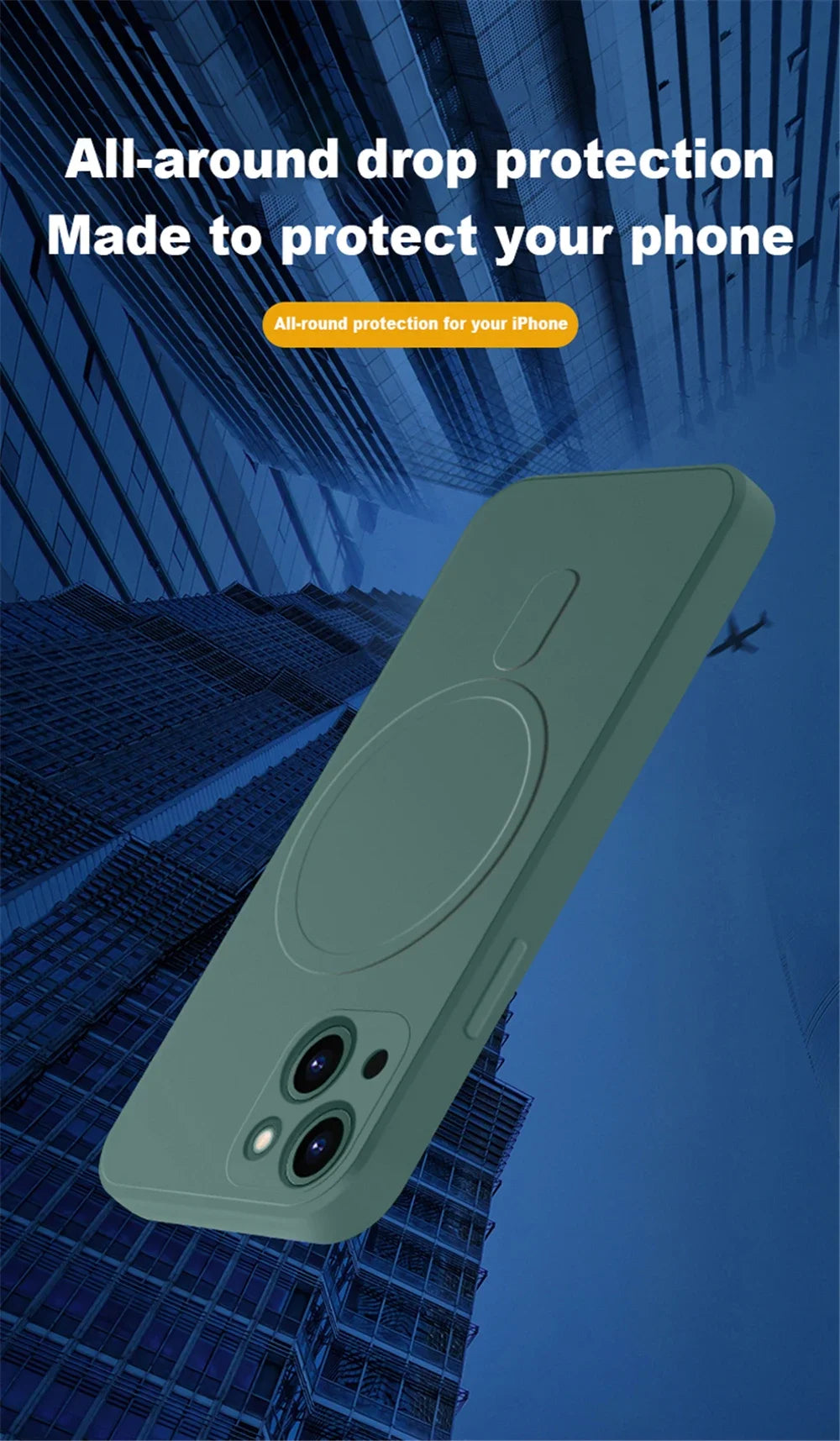 For iPhone 15 Pro Max Luxury Magsafe Magnetic Liquid Silicone Phone Case For iPhone 11 12 13 14 15 16 plus X Xr Protective Cover - Caseverse