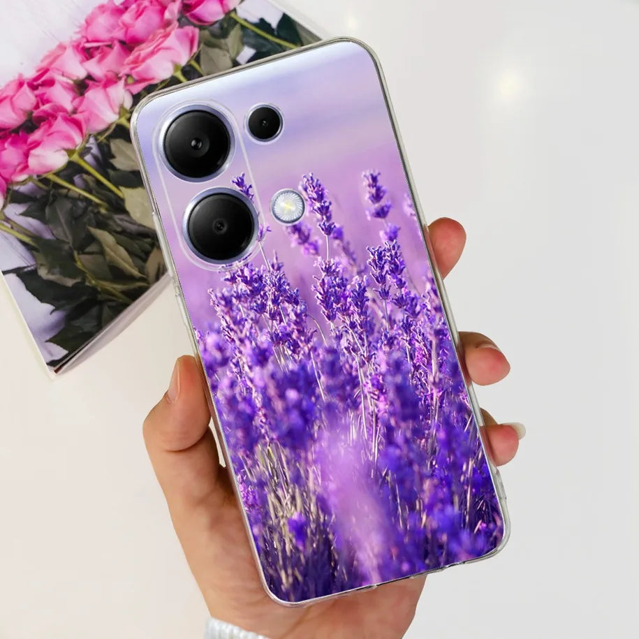 For Xiaomi Poco M6 Pro 2024 Case New Fashion Marble Cartoon Cover Soft Clear Silicone Funda For Xiaomi Poco M6 Pro 4G Phone Case