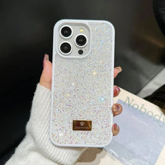 01 Stylish Diamond Sparkling Phone Case For Iphone 16 15 14 13 12 11 Pro Max Plus Women's Gift Back Shockproof Phone Case