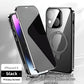 IPhone Anti-Peeping Privacy Screen Metal Bumper Magnetic Case