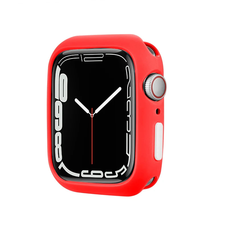 Candy Soft Silicone Case for Apple Watch Cover 9 8 7 6 Se 5 45mm 42mm 38 Protection Iwatch Serie 44mm 40mm 41mm Bumper for women