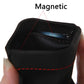 New Black Mini Hard Headphone Case Portable Earbuds Pouch box PU Leather Earphone Storage Bag Protective USB Cable Organizer