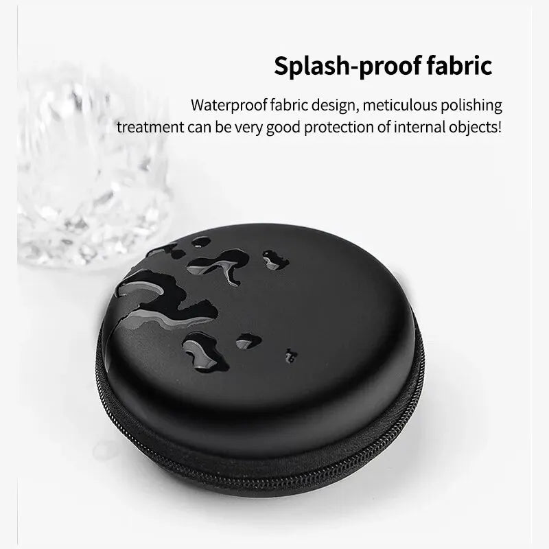 Bluetooth Headset Headphone Hard Case for Wired Earphones Storage Bag Case Portable Travel Shockproof Earbuds Carrying Pouch Bag