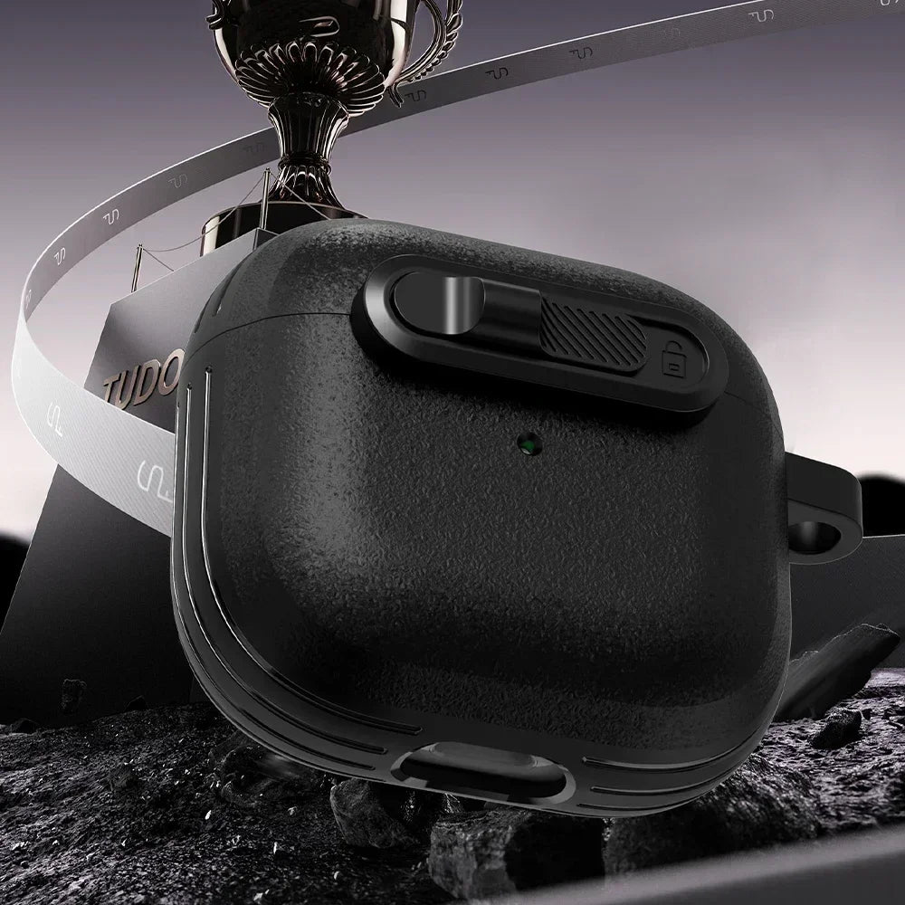 Frosted Earphone Case for Apple Airpods 4 with Cleansing Sets Wireless Headset Cover Magnetic Horizontal Lock Protective Covers