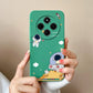 For Redmi 14C Phone Case Cartoon Astronaut Full Coverage Anti Drop Funda For Xiaomi Redmi 14 C Soft Liquid Silicone Bumper Capa