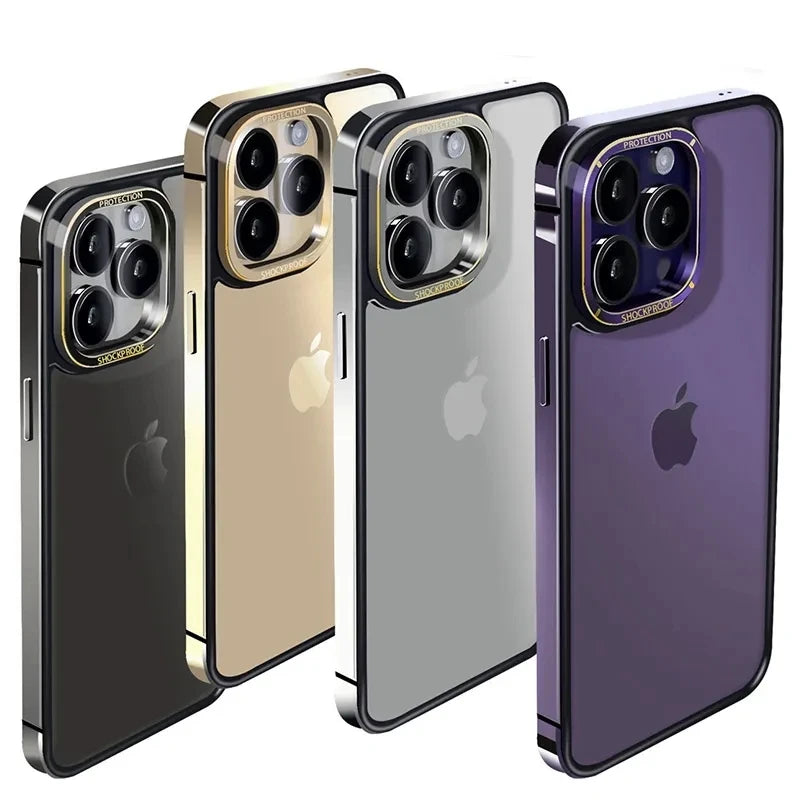 Metal Frame Protector for iPhone 15 14 Pro Max 15 Plus 15pro Anti-fall Edge Protection for iPhone15+ 14pro Max Phone Cover Case