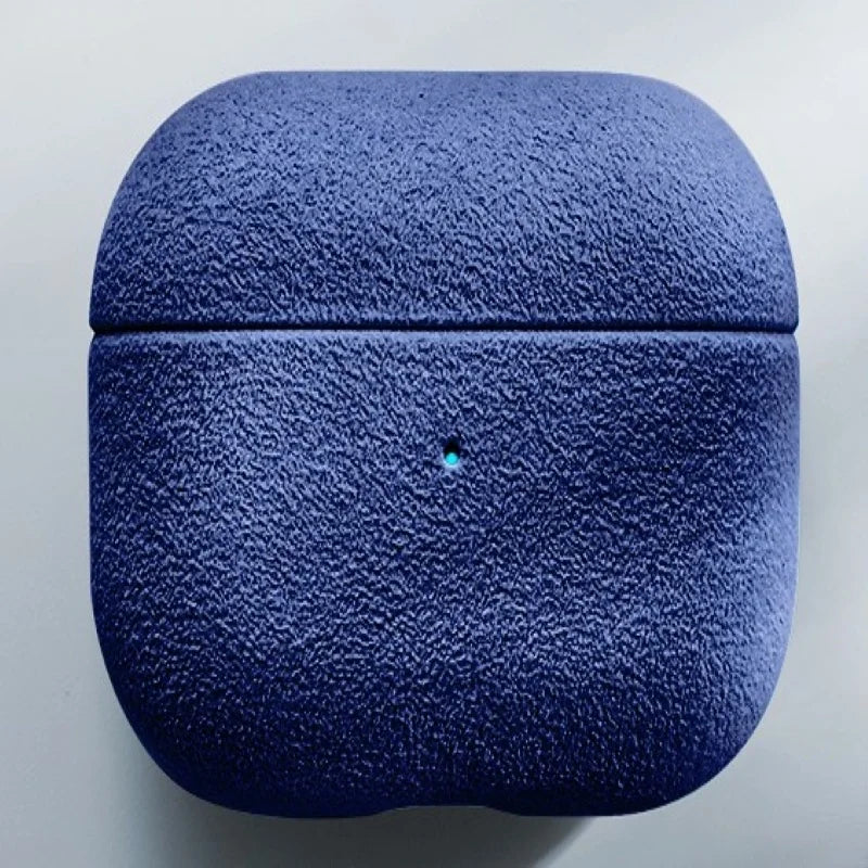 Italian Suede Leather Case For Airpods Pro 2 Luxury Artificial Leather All Inclusive Case For Airpods 4 3 Case Wireless Charge