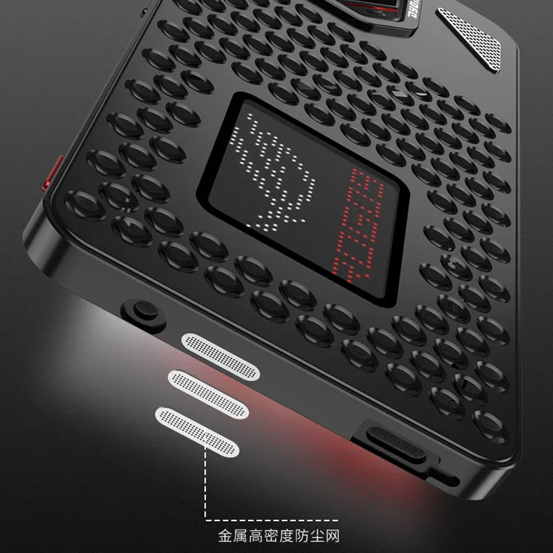 Case For ASUS ROG Phone 9 8 Pro Cover Aluminum Metal Copper Buckle Heat Dissipation Cases For Rog Phone9 Rog9 Rog8 Bumper Funda