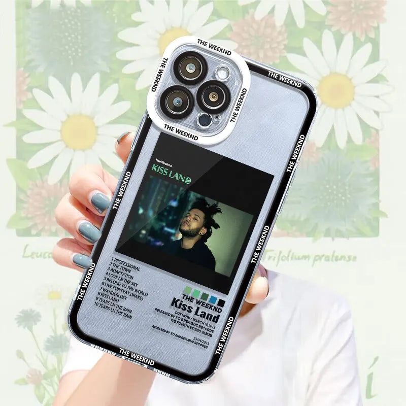The-Weeknd Fashion Cool Musi Case for iPhone 15 Pro 11Pro Max XR 12 13 Mini XSmax 14 7 Plus SE 6 8 X XS Phone Clear Fundas Cover