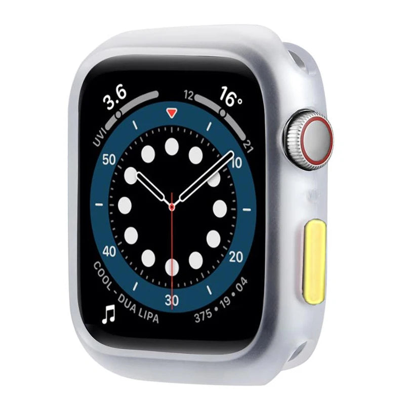 Candy Soft Silicone Case for Apple Watch Cover 9 8 7 6 Se 5 45mm 42mm 38 Protection Iwatch Serie 44mm 40mm 41mm Bumper for women