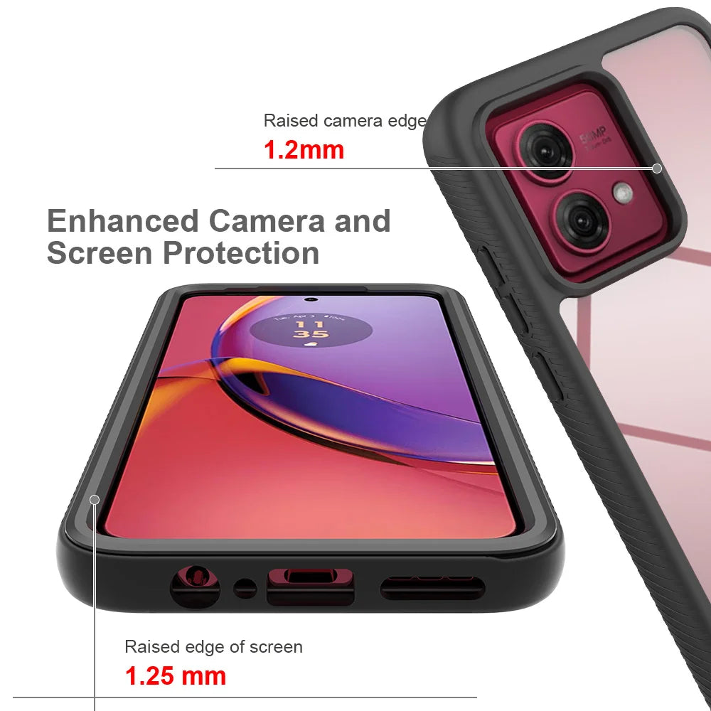 Moto G84 5G Phone Case Shockproof Clear Case TPU Bumper Rugged Cover For Motorola Moto G84 5G Protective Case - Caseverse