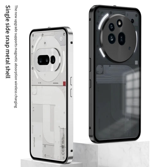 Metal Frame Lens Protection Matte Shockproof Phone Case For Nothing Phone 2A Plus Phone 3A Pro Bumper Back Cover Accessories