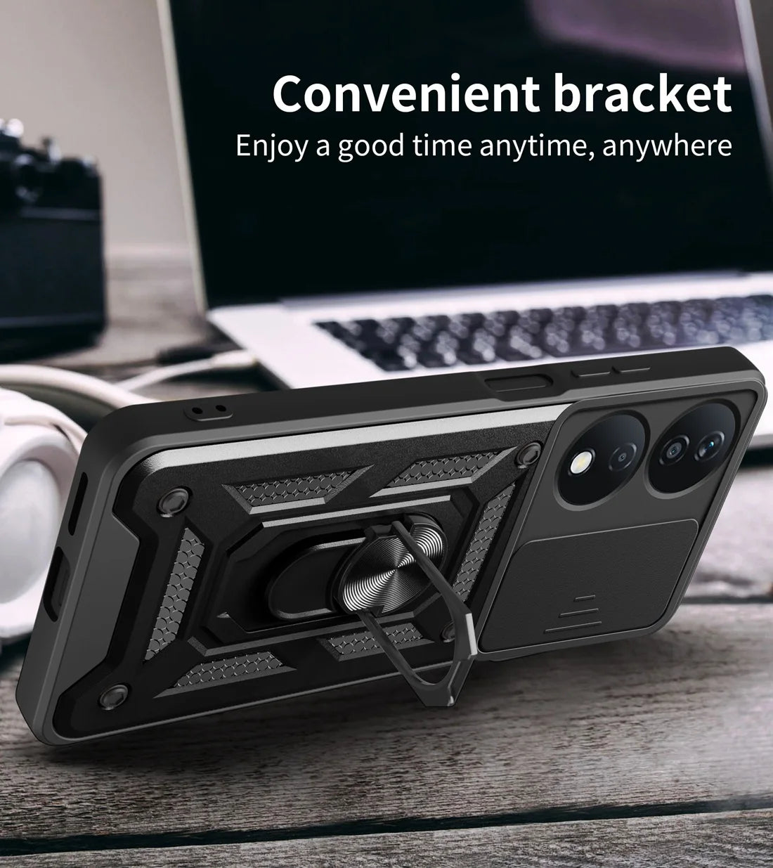 Honor X7B Phone Case, Heavy Duty Rugged Cover Bracket Magnetic Holder Shockproof Phone Case For Honor X7B - Caseverse