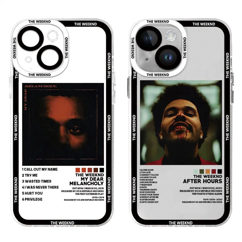 The-Weeknd Fashion Cool Musi Case for iPhone 15 Pro 11Pro Max XR 12 13 Mini XSmax 14 7 Plus SE 6 8 X XS Phone Clear Fundas Cover