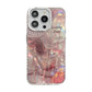 Fashion Glitter Laser Shiny Floral Marble Pattern Shell Case For iPhone 15 Pro Max 16 14 13 11 12 Shockproof Phone Cover Bumper - Caseverse