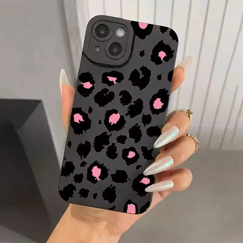 Stylish Pink Pattern Phone Case for iPhone 15  Pro Max 14 13 12 11 X XS XR 7 8 Plus Shockproof Soft Cover - Caseverse