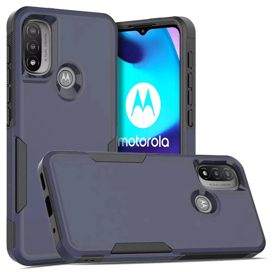 New TPU/PC Case for Motorola Moto E20 E30 E40 Military Shockproof Phone Cover Rugged Armor Shell 2IN1 Dual Layer Protection