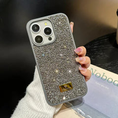 01 Stylish Diamond Sparkling Phone Case For Iphone 16 15 14 13 12 11 Pro Max Plus Women's Gift Back Shockproof Phone Case