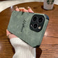 Personalized Luxury Leather Lambskin Case For iPhone 11 12 13 14 15 16 Pro Max Customized Name DIY Cover 11 12 13 14 15 Pro Max - Caseverse