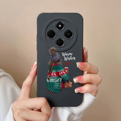 For Redmi 14C Phone Case Cartoon Astronaut Full Coverage Anti Drop Funda For Xiaomi Redmi 14 C Soft Liquid Silicone Bumper Capa