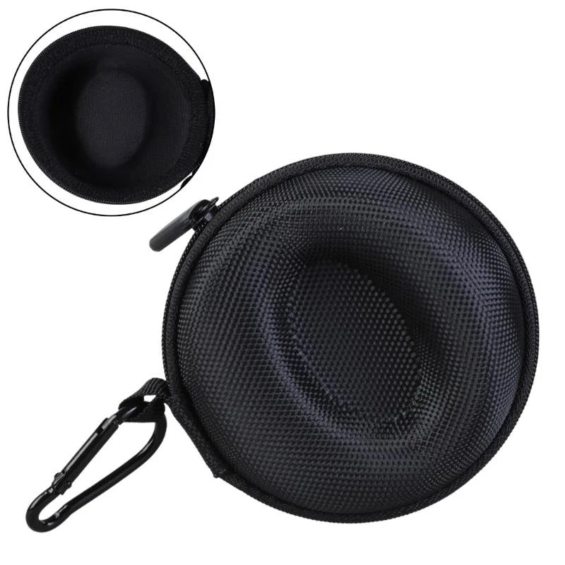 Travel Watch Case,Single Watch Box with Zipper for Storage, Cushioned Round Portable Watch Case for Wristwatches