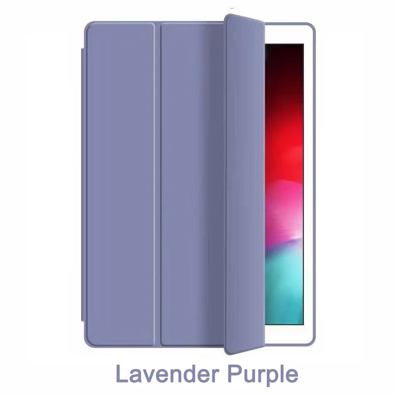 Leather Case For Ipad pro 9.7 A1673 A1674 A1675 10.2 Smart Cover Funda For iPad Air 2 9.7 Air 3 10.5 Magnetic TPU Silicone Cases