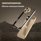 Camera Protection + Hybrid Silicone Frame Aluminum Metal Phone Case For iPhone 16 Pro Max 15 14 13 Better Heat Bumper