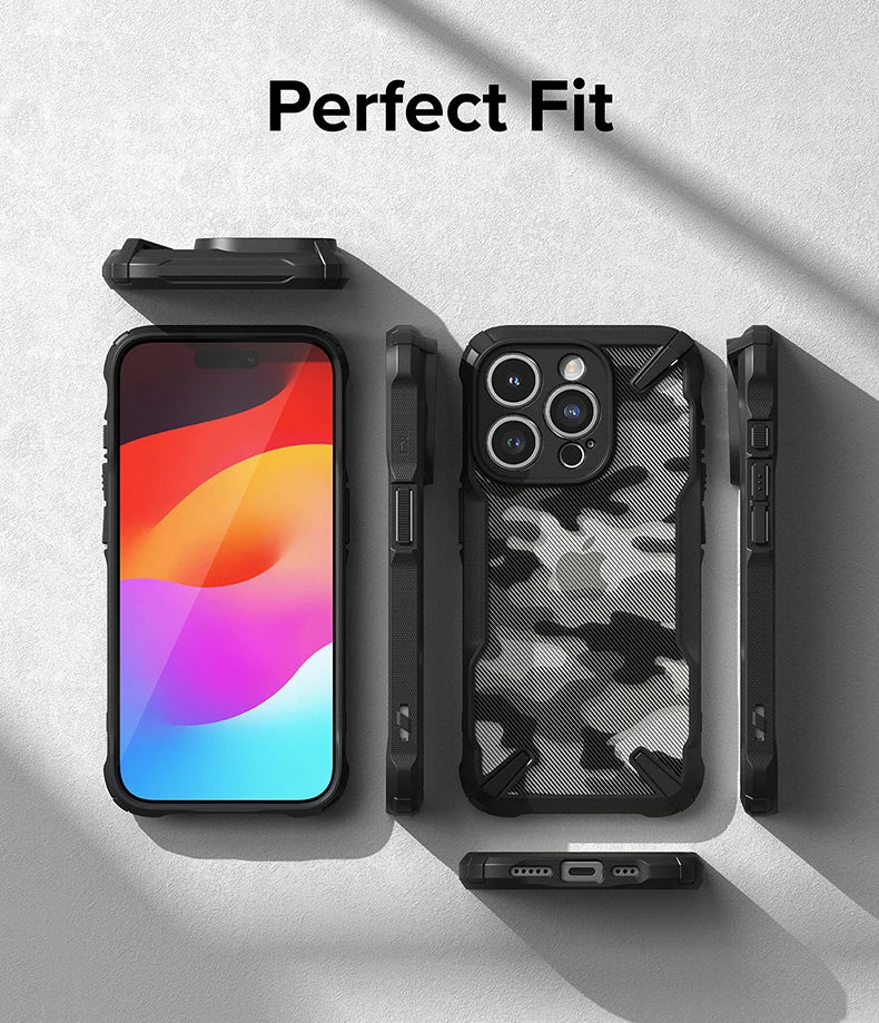 Ringke Case Compatible with iPhone 15 Pro 6.1-Inch, [Military-Grade Protection] Advanced Protection PC + TPU Bumper Phone - Caseverse