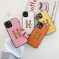 Classic Horse H Cross Leather Fashion Case For Iphone 15 14 13 12 11 Pro Max Mini 7 8 Plus X Xs Xr Max Luxury Phone Cover Funda